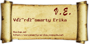 Vörösmarty Erika névjegykártya