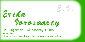 erika vorosmarty business card